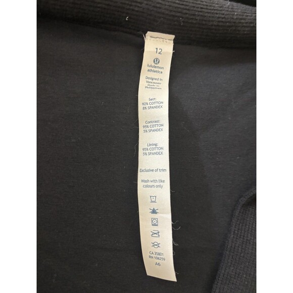 Lululemon To Class Black & Gray Shawl Collar French Terry Jacket 12 Athleisure - Picture 3 of 12